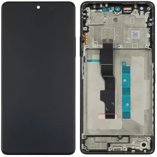 Дисплей с сенсорным экраном (модуль) Xiaomi Redmi Note 13 5G, черный c рамкой, оригинал
