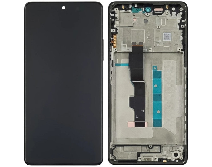 Дисплей с сенсорным экраном (модуль) Xiaomi Redmi Note 13 5G, черный c рамкой, оригинал