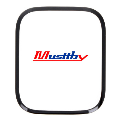 Скло фронтальне c OCA-пленкой Apple Watch 7 41mm/ 8 41mm, чорне, оригіналб Musttby