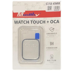 Стекло фронтальное c OCA-пленкой Apple Watch 7 /8 45mm, черное, Musttby