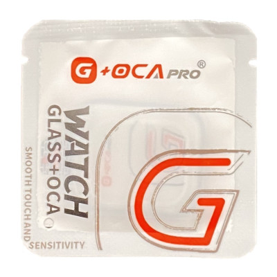 Скло фронтальне c OCA-пленкой Apple Watch 9 41mm, чорне, оригінал PRC G+OCA PRo