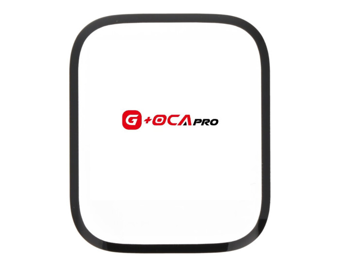 Скло фронтальне c OCA-пленкой Apple Watch 9 41mm, чорне, оригінал PRC G+OCA PRo
