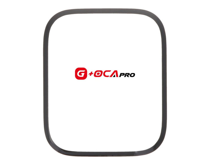 Стекло фронтальное c OCA-пленкой Apple Watch 9 45mm, черное, оригинал PRC G+OCA PRo