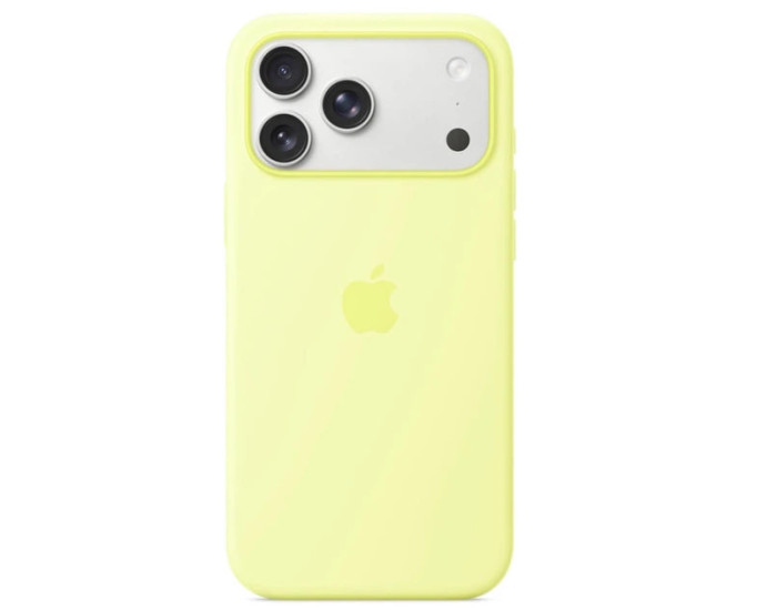 Чохол-силікон оригінал Case Full Protective iPhone 17 Pro Max (Light Yellow)