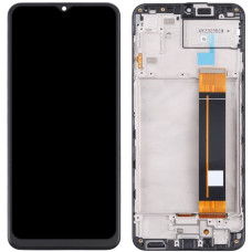 Дисплей с сенсорным экраном (модуль) Samsung A235 A23, черный с рамкой, REV1.2