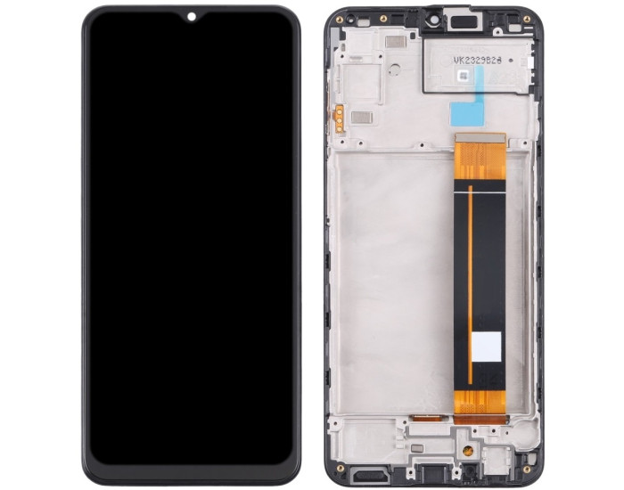 Дисплей з сенсорним екраном (модуль) Samsung A235 A23, чорний з рамкою, REV1.2
