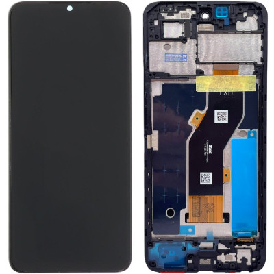 Дисплей з сенсорним екраном (модуль) Infinix Smart 8 (X6525), з рамкою, чорний