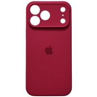Чохол-силікон Case Full Camera iPhone 17 Pro Max, Rose Red