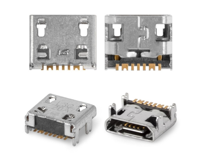 Коннектор зарядки Samsung S5282 /S7262 /J106F /J110H /J120H /G130 /G310 /G313 /G318H 7 pin, Micro-USB Type-B