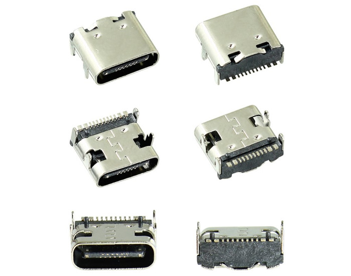 Конектор зарядки для Chinese mobile phone, 6 pin, type-c тип-1
