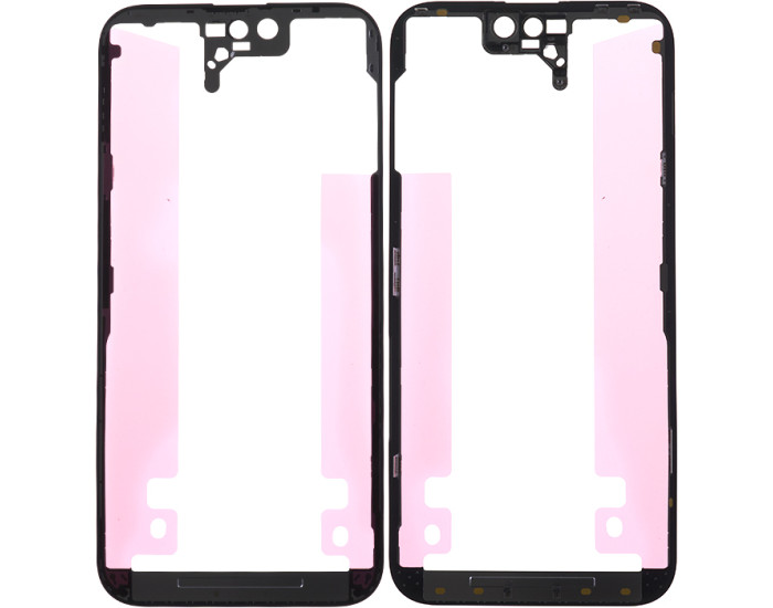 Рамка крепление дисплея iPhone 14 Pro Max, с проклейкой, черная