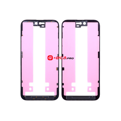 Рамка кріплення дисплея iPhone 15 Pro, чорна, оригінал, G+OCA PRo