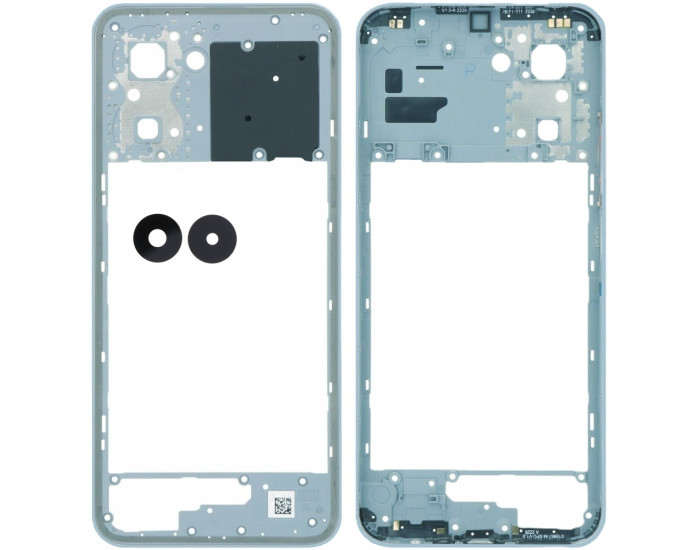 Рамка кріплення корпуси Realme C33 з склом камери, Aqua Blue