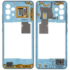 Рамка крепления корпуса Samsung A325 A32, (антена, пластик вкл. громк.), синяя