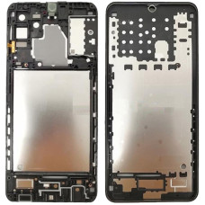 Рамка крепления дисплея Samsung A325 A32, (антена, пластик вкл. громк.), черная, Awesome Black, оргинал, снят с телефона (есть следы эксплуатации)