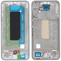 Рамка кріплення дисплея Samsung A346 Galaxy A34, срібляста