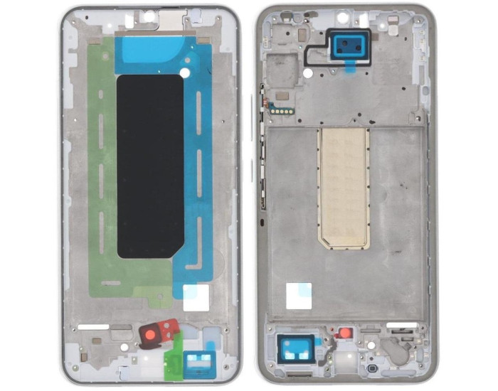 Рамка кріплення дисплея Samsung A346 Galaxy A34, срібляста