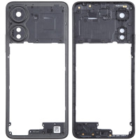 Рамка кріплення корпуси Xiaomi Redmi 13C з склом камери, чорна