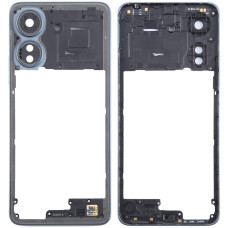 Рамка крепления корпуса Xiaomi Redmi 13C со стеклом камеры, Navi Blue. синяя