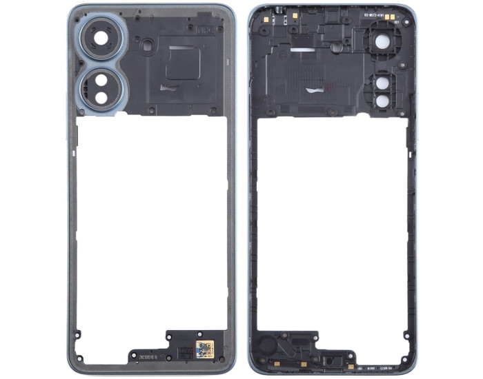Рамка кріплення корпуси Xiaomi Redmi 13C з склом камери, Navi Blue. синя