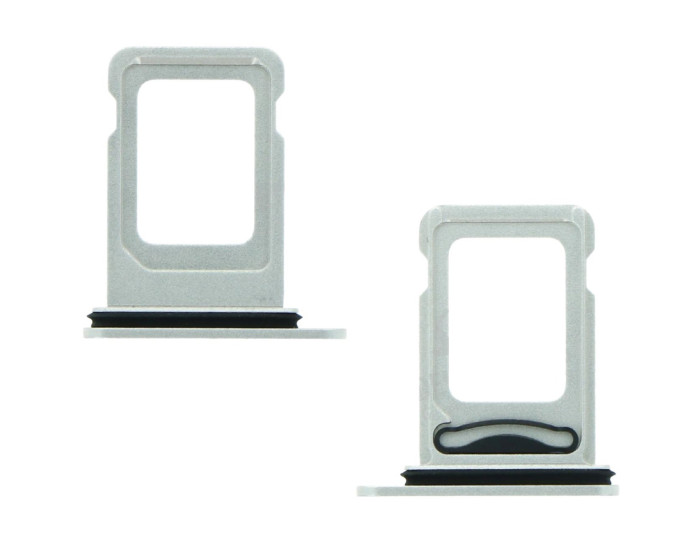 Держатель SIM-карты для iPhone 12, silver, Dual Sim