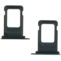 Тримач SIM-карты для iPhone XS Max, чорний, Double Sim