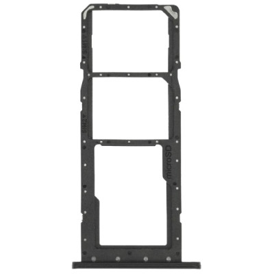 Тримач SIM-карты для Samsung A03s, A037, Dual Sim, чорний