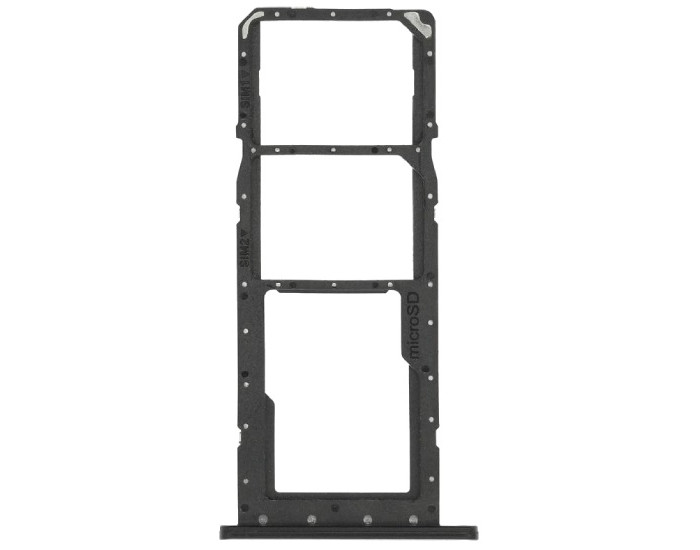 Держатель SIM-карты для Samsung A03s, A037, Dual Sim, черный