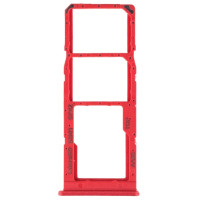 Тримач SIM-карты для Samsung A04e, A042, Dual Sim, червоний