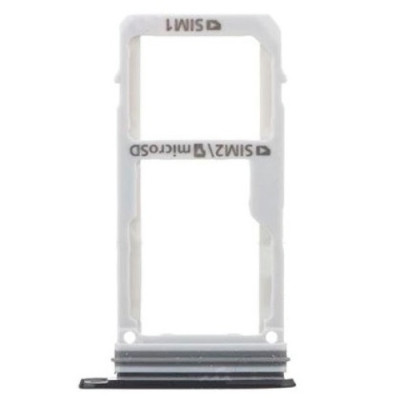 Тримач SIM-карты для Samsung A325 Galaxy A32, Dual Sim, чорний