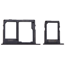 Держатель SIM-карты для Samsung A600F Galaxy A6 2018 Dual /A605F, черный Dual Sim