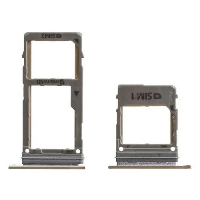 Тримач SIM-карты для Samsung A530 A8 /A730 A8 Plus, золотий Sim1 Dual Sim