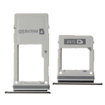 Тримач SIM-карты для Samsung A530 A8 /A730 A8 Plus, чорний Sim1 Dual Sim