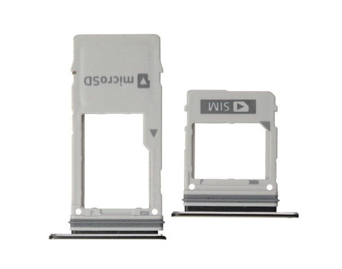 Держатель SIM-карты для Samsung A530 A8 /A730 A8 Plus, черный Sim1 Dual Sim