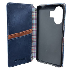 Чохол-книга Getman Cubic Xiaomi Redmi 13C 4G/5G / Poco C65, синій
