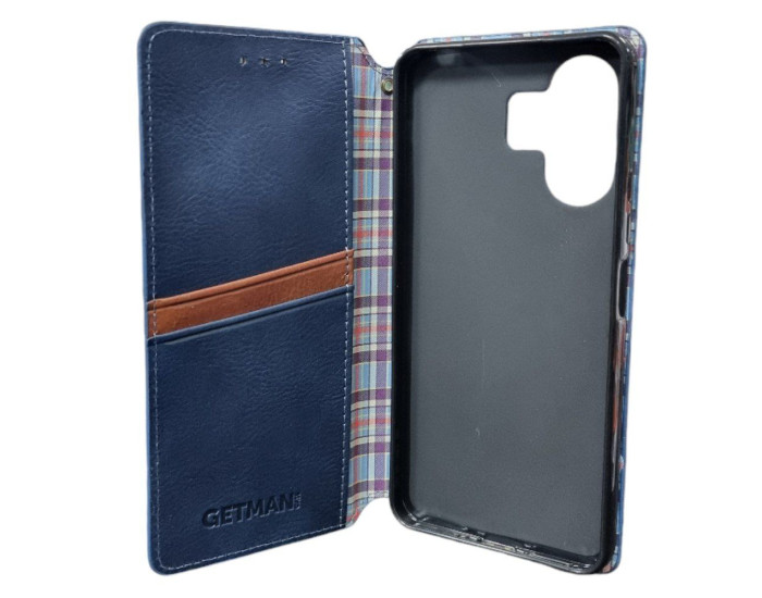 Чохол-книга Getman Cubic Xiaomi Redmi 13C 4G/5G / Poco C65, синій