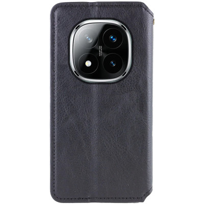 Чохол-книга шкіряний GETMAN Cubic Xiaomi Redmi Note 14 Pro 4G, чорний