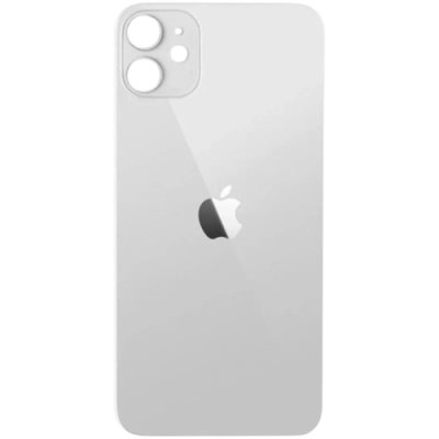 Задня панель корпуси для iPhone 11, White (Big Hole)