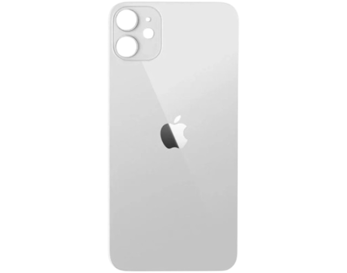 Задня панель корпуси для iPhone 11, White (Big Hole)
