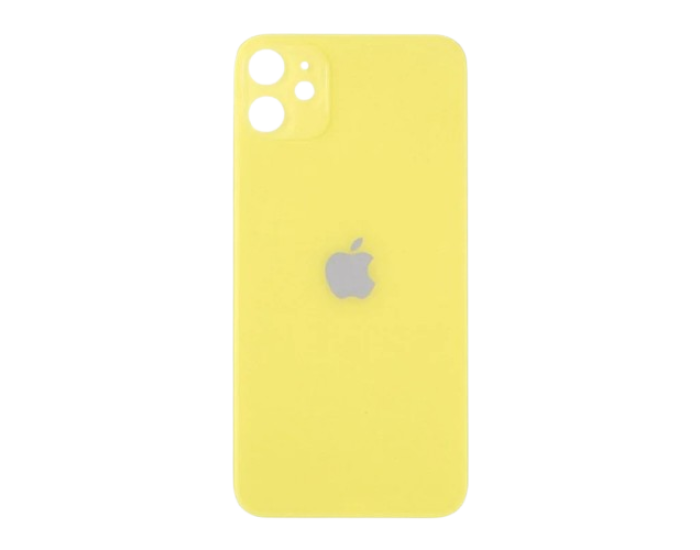 Задня панель корпуси для iPhone 11, Yellow (Big Hole)