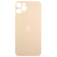 Задняя панель корпуса для iPhone 11 Pro Max, Gold (Big Hole)