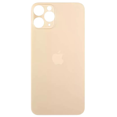 Задняя панель корпуса для iPhone 11 Pro Max, Gold (Big Hole)