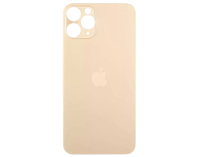 Задняя панель корпуса для iPhone 11 Pro Max, Gold (Big Hole)