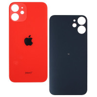 Задня панель корпуси для iPhone 12, червона (Big Hole)