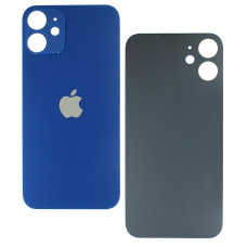 Задняя панель корпуса для iPhone 12, синяя (Small Hole)
