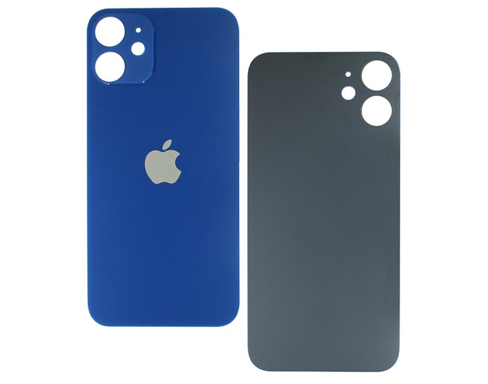 Задня панель корпуси для iPhone 12, синя (Small Hole)