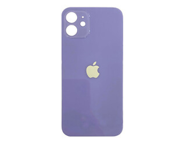 Задня панель корпуси для iPhone 12, фіолетова (Small Hole)