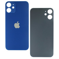 Задняя панель корпуса для iPhone 12 Mini, синяя (Big Hole)