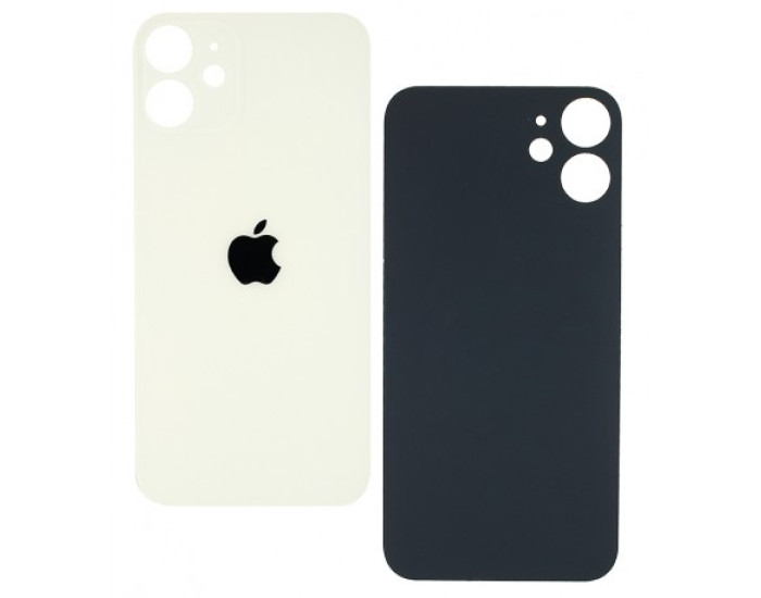 Задняя панель корпуса для iPhone 12 Mini, белая (Big Hole)