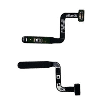 Шлейф для Samsung A32 5G / A326 кнопки включения, сканер отпечатка пальца Touch ID, черный, Awesome Black, оригинал, снять с телефона